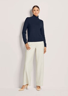 Pull en maille fine avec viscose et élasthanne thumbnail 3