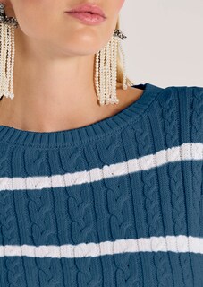 Strickpullover mit Zopfmuster thumbnail 5