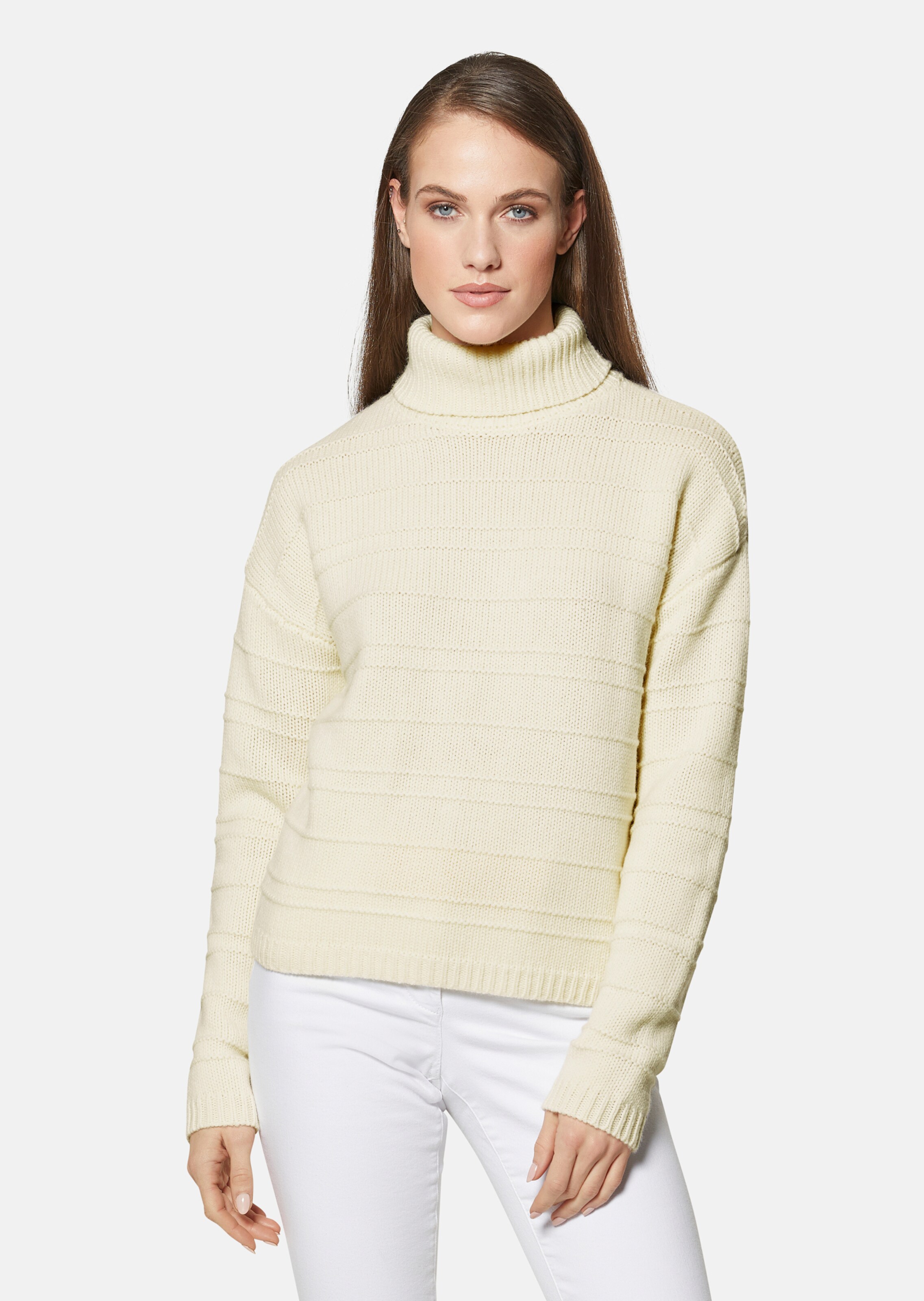 Rollkragen-Pullover mit dezenten Strickdetails thumbnail 2