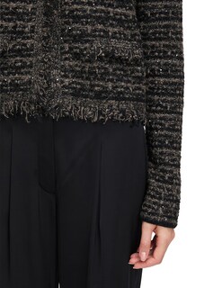 Cardigan coupe courte orné de paillettes thumbnail 5