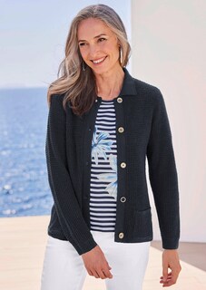 Strickjacke mit Polokragen thumbnail 7