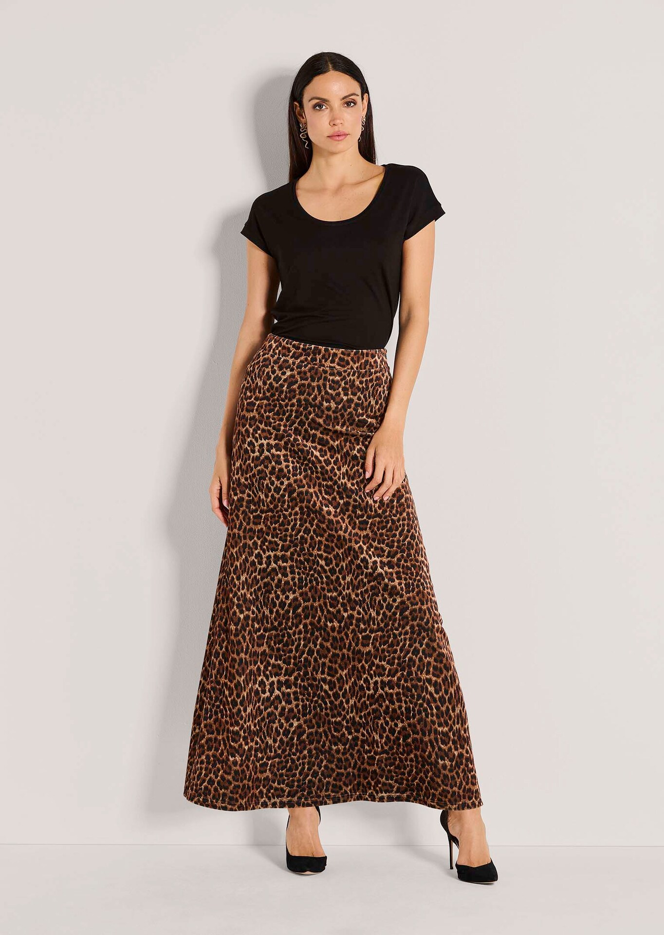 Maxirok met luipaardprint