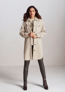 Weite Übergangsjacke im Shacket-Stil thumbnail 1