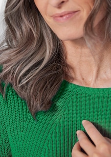 Figurschmeichelnder Pullover aus reiner Baumwolle thumbnail 5