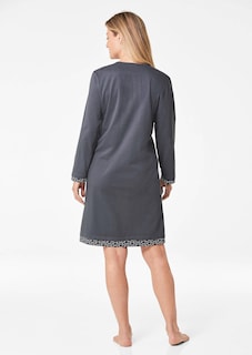Chemise de nuit en coton à motif thumbnail 3