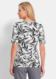 Jerseyshirt mit modischem Floraldruck thumbnail 3