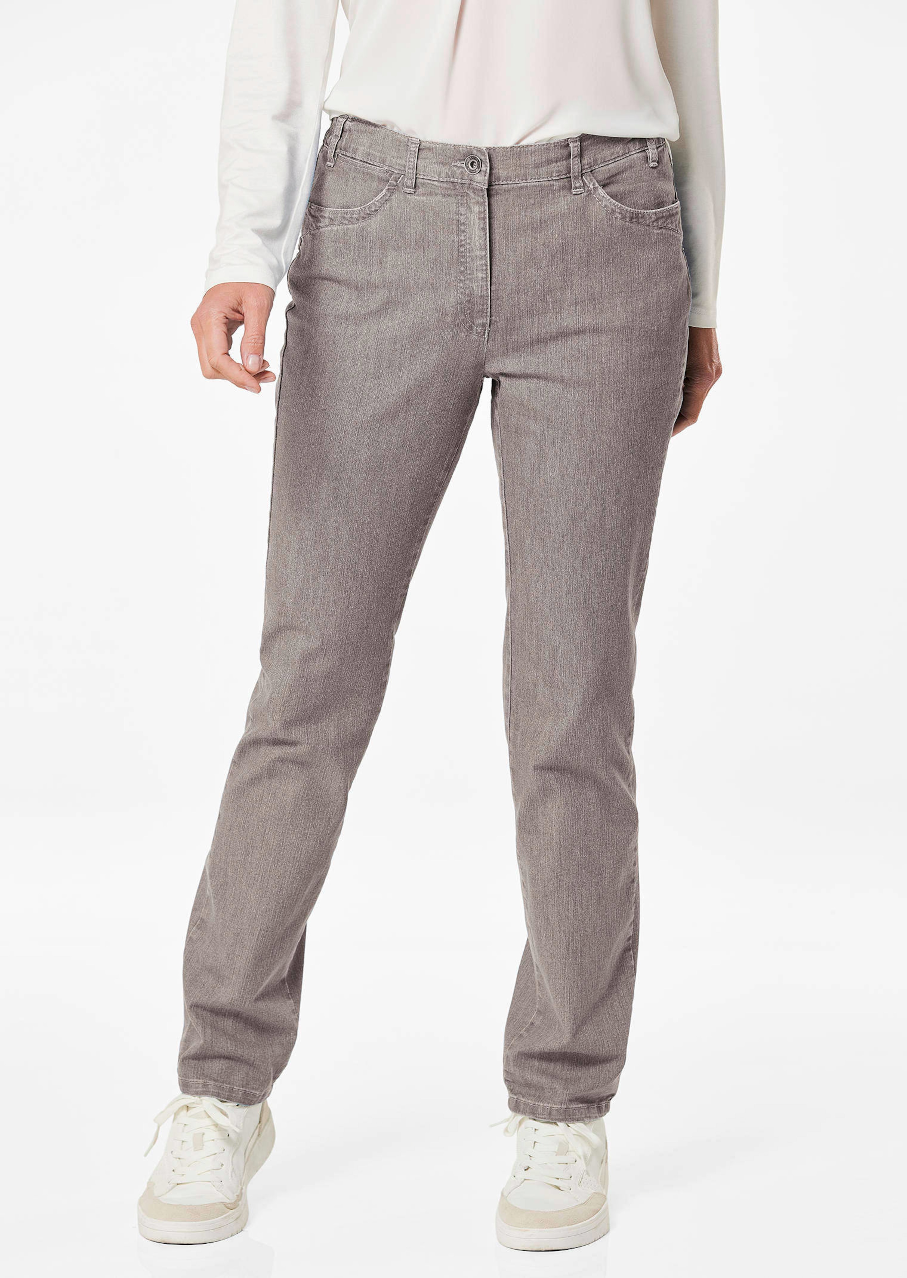 Jeans LOUISA mit Stickerei