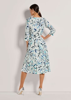 Langes Kleid im Wickel-Look thumbnail 4