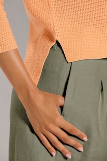 V-Pullover mit Ajour-Muster thumbnail 6