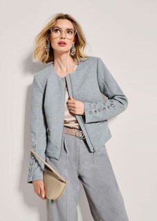 Jerseyblazer mit extravaganter Knopfleiste thumbnail 5