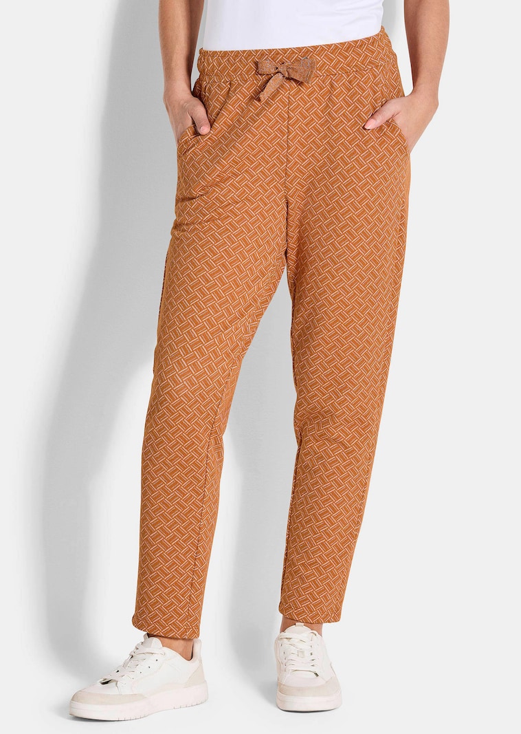 Vrijetijdsbroek met glansdetails