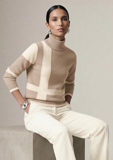 Pullover mit Colorblocking-Muster thumbnail 1
