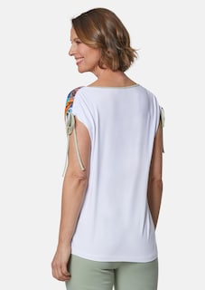 T-shirt imprimé avec fronces thumbnail 3