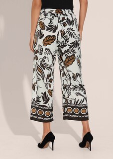 Weite Schlupf-Hose mit Unikat-Print thumbnail 4