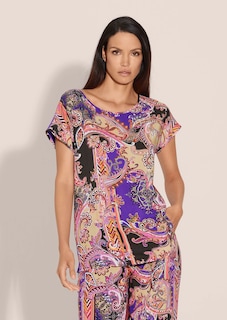Shirtbluse mit Unikat-Print thumbnail 2