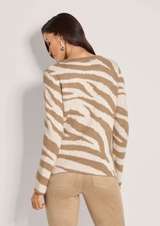Pullover mit modischem Zebra-Muster thumbnail 4