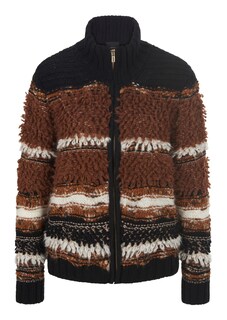 Strickjacke mit Fransen und Glanzeffekten thumbnail 2