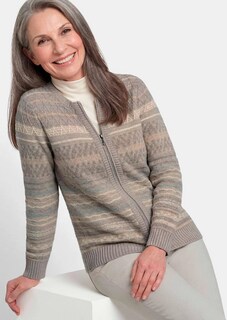 Warme Strickjacke mit Reißverschluss thumbnail 4