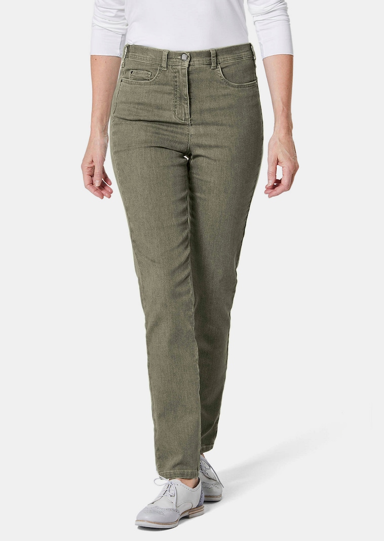Schmale High-Stretch-Jeans LOUISA