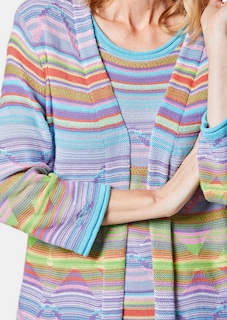 Hochwertige Jacquard-Strickjacke thumbnail 5