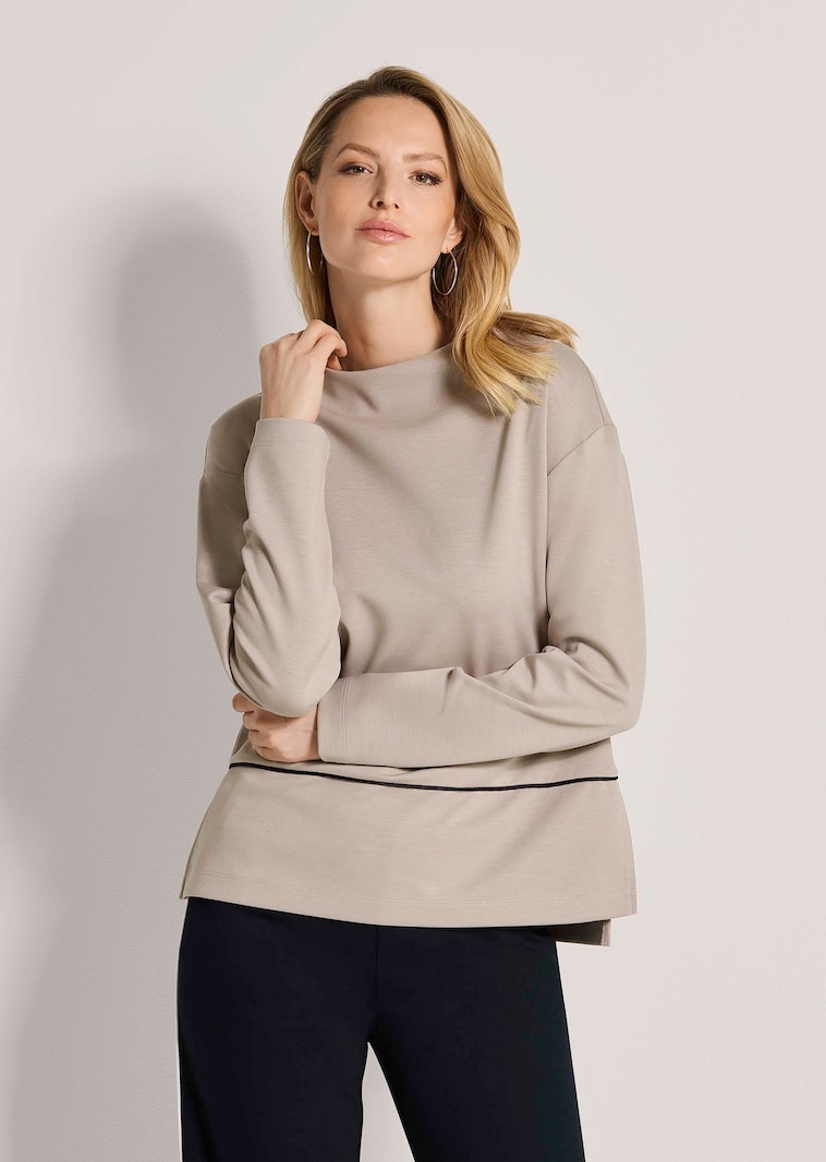 Sweat-shirt sportif avec col montant