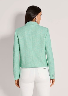 Jerseyblazer in Tweed-Optik mit Pailletten thumbnail 4