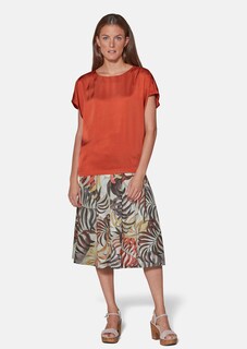 Legere Bluse in edler Glanzware thumbnail 3