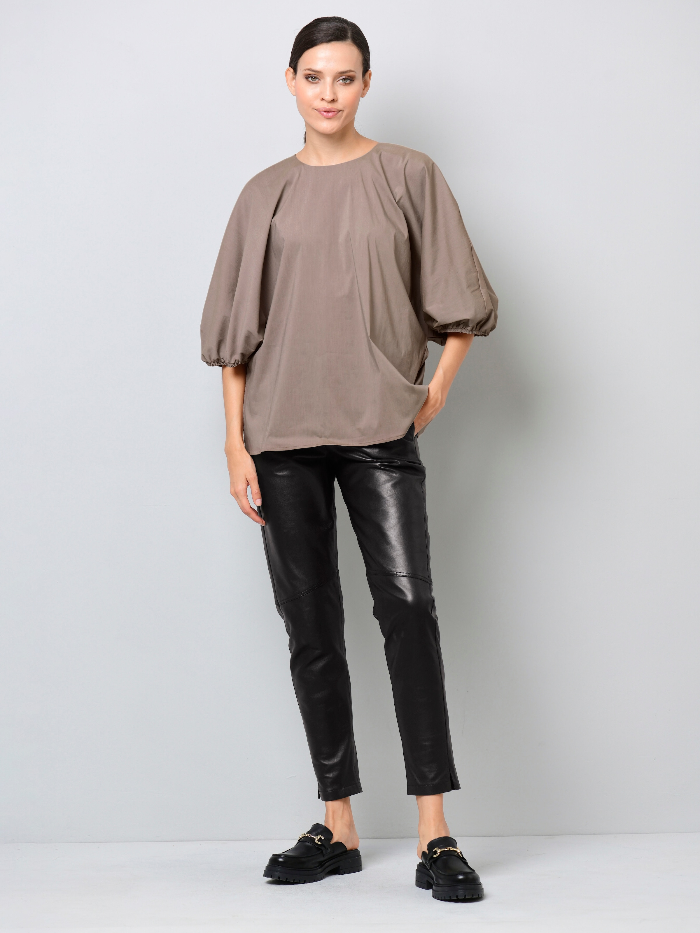 Oversizedbluse mit Fledermausärmel
