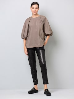 Oversizedbluse mit Fledermausärmel thumbnail 2