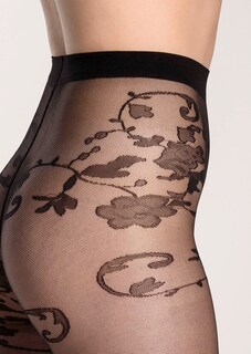 Feinstrumpfhose mit floraler Spitzen-Optik thumbnail 3