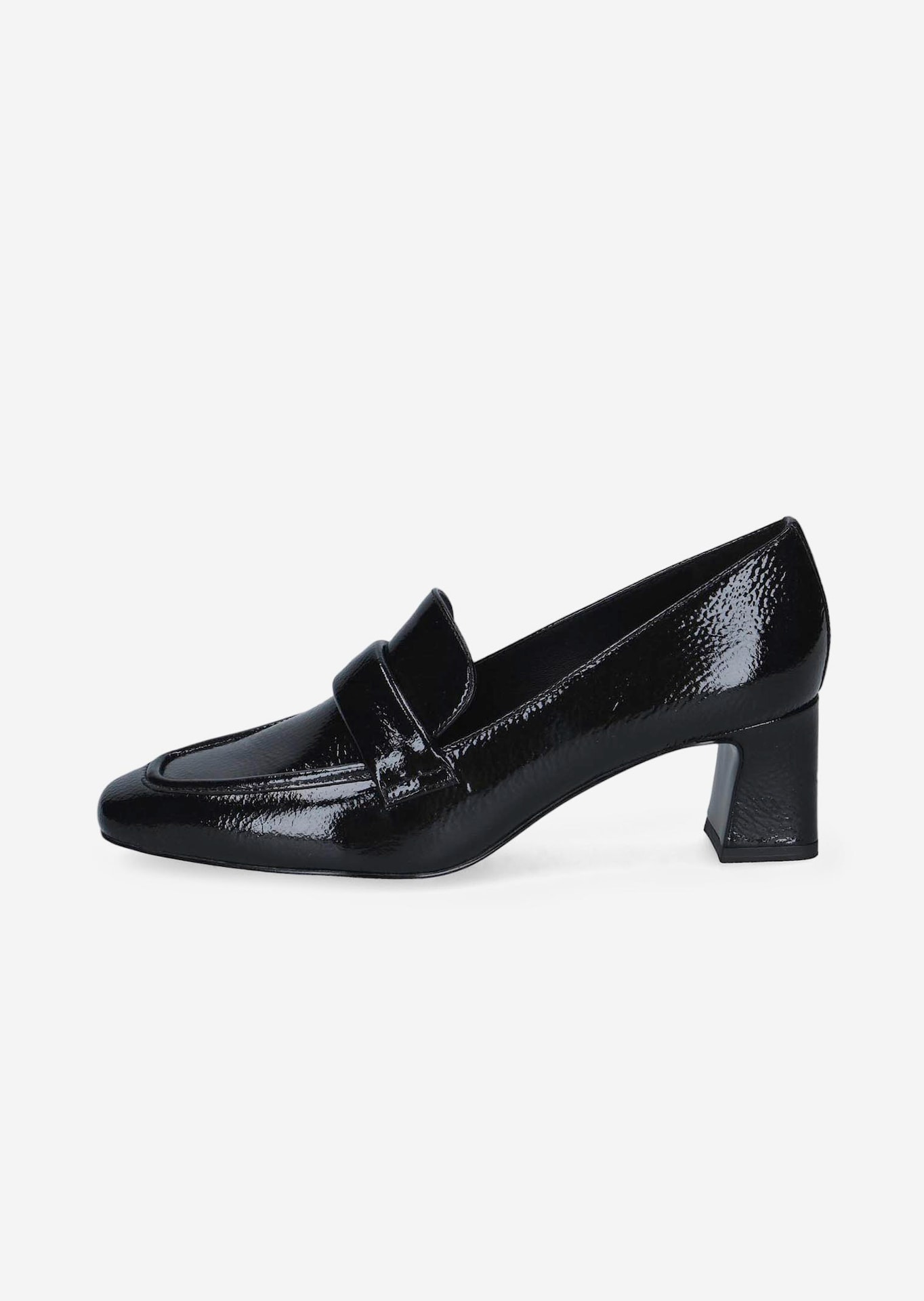 Escarpins en cuir à talon carré
