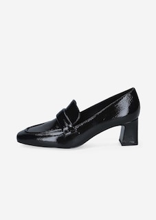 Block-heel leather court shoes thumbnail 3