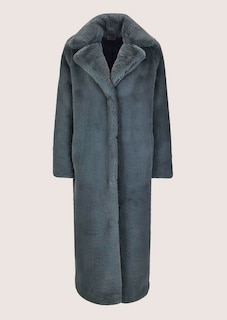 Manteau long en fausse fourrure thumbnail 7