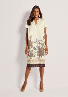 Viskosekleid mit Bordüre und Blütenmotiven thumbnail 3