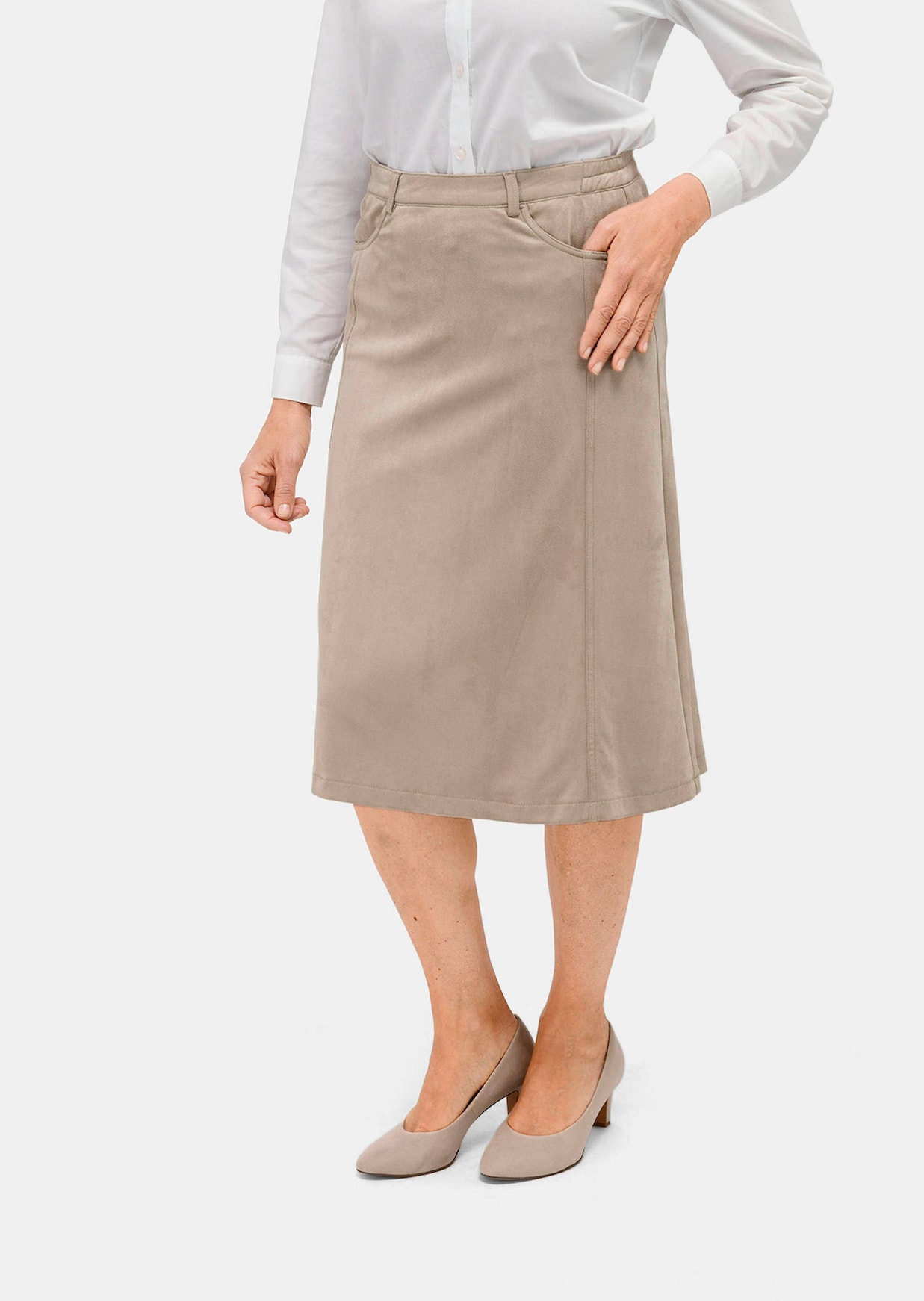 Jupe aspect velours