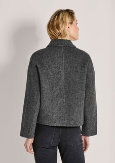 Doubleface-Jacke mit Fischgratmuster thumbnail 4