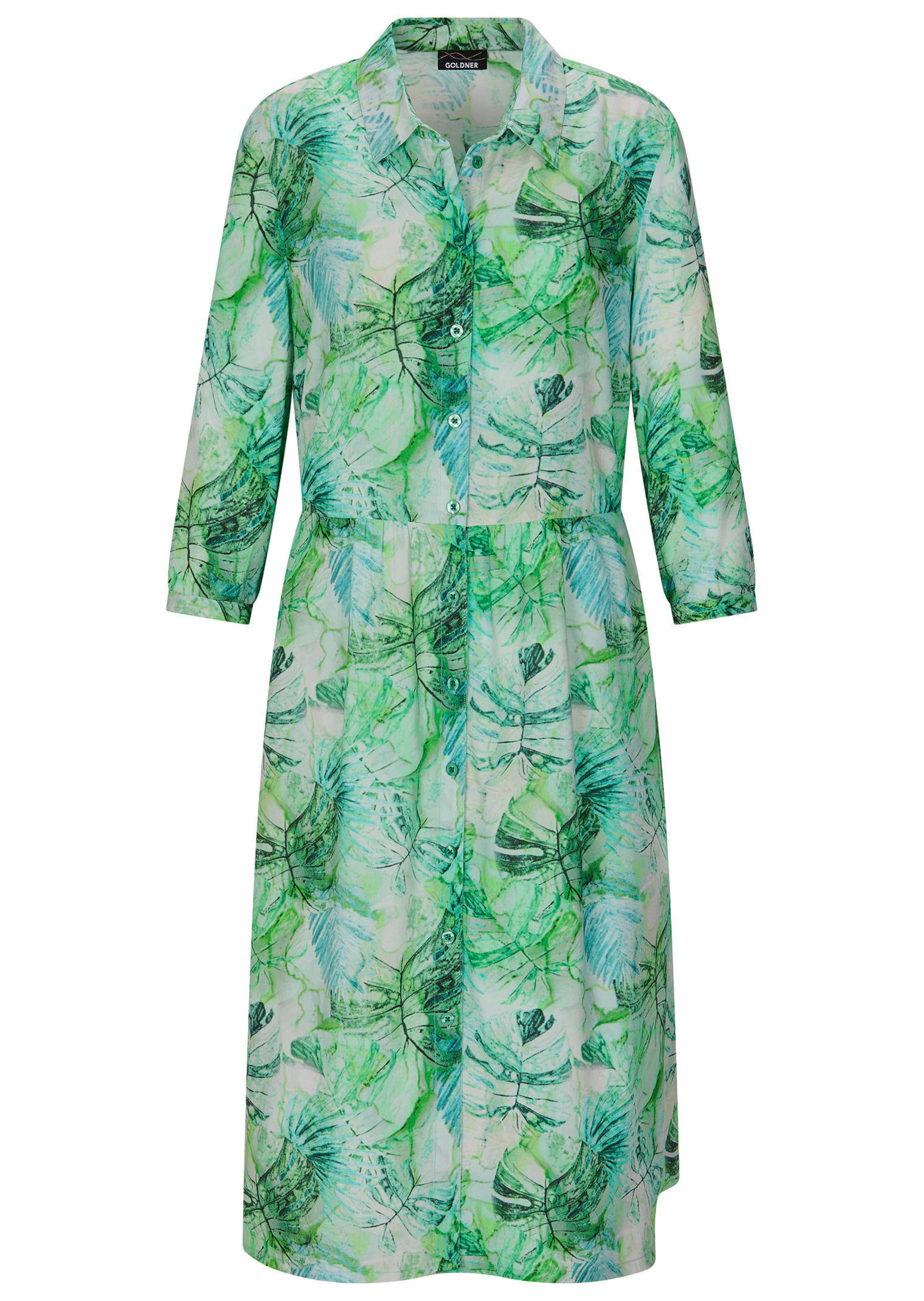 Hemdblusenkleid in Midi-Länge