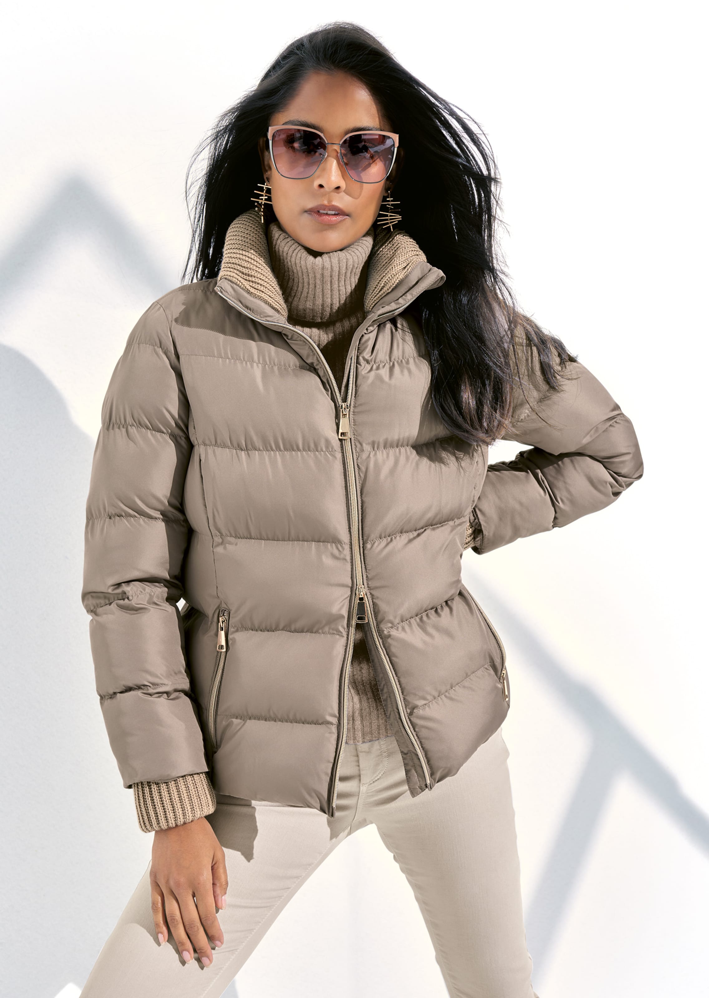 Steppjacke mit Wattierung