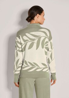 Jacquard-Pullover mit floralem Muster thumbnail 4