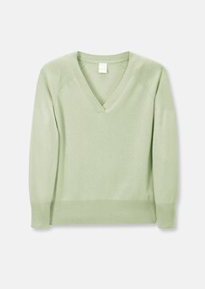 Kaschmir-Pullover mit Rippdetails thumbnail 7