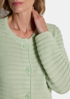 Veste en tricot ajouré pur coton thumbnail 5