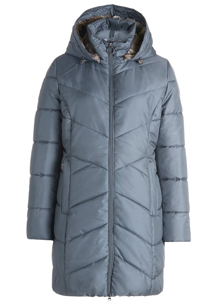 Veste longue avec fermeture par zip va-et-vient