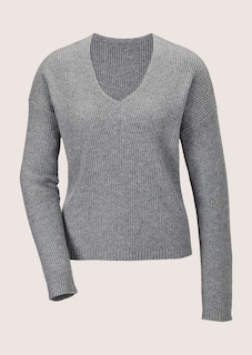 Pull en cachemire à col en V thumbnail 7
