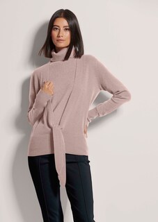 Kaschmir-Strickjacke mit tiefem V-Ausschnitt und Bindeband thumbnail 2