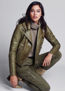 Lederjacke mit Reißverschluss thumbnail 1