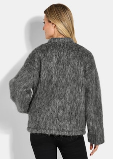 Veste laineuse, aspect fourrure thumbnail 3