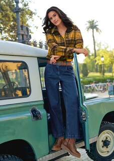Nachhaltige Wide Leg-Jeans mit Bundfalten thumbnail 1