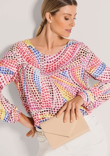 Blouse multicolore à pois thumbnail 5