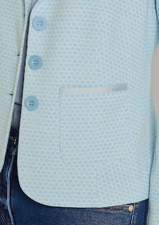 Jersey blazer with a honeycomb pattern thumbnail 6