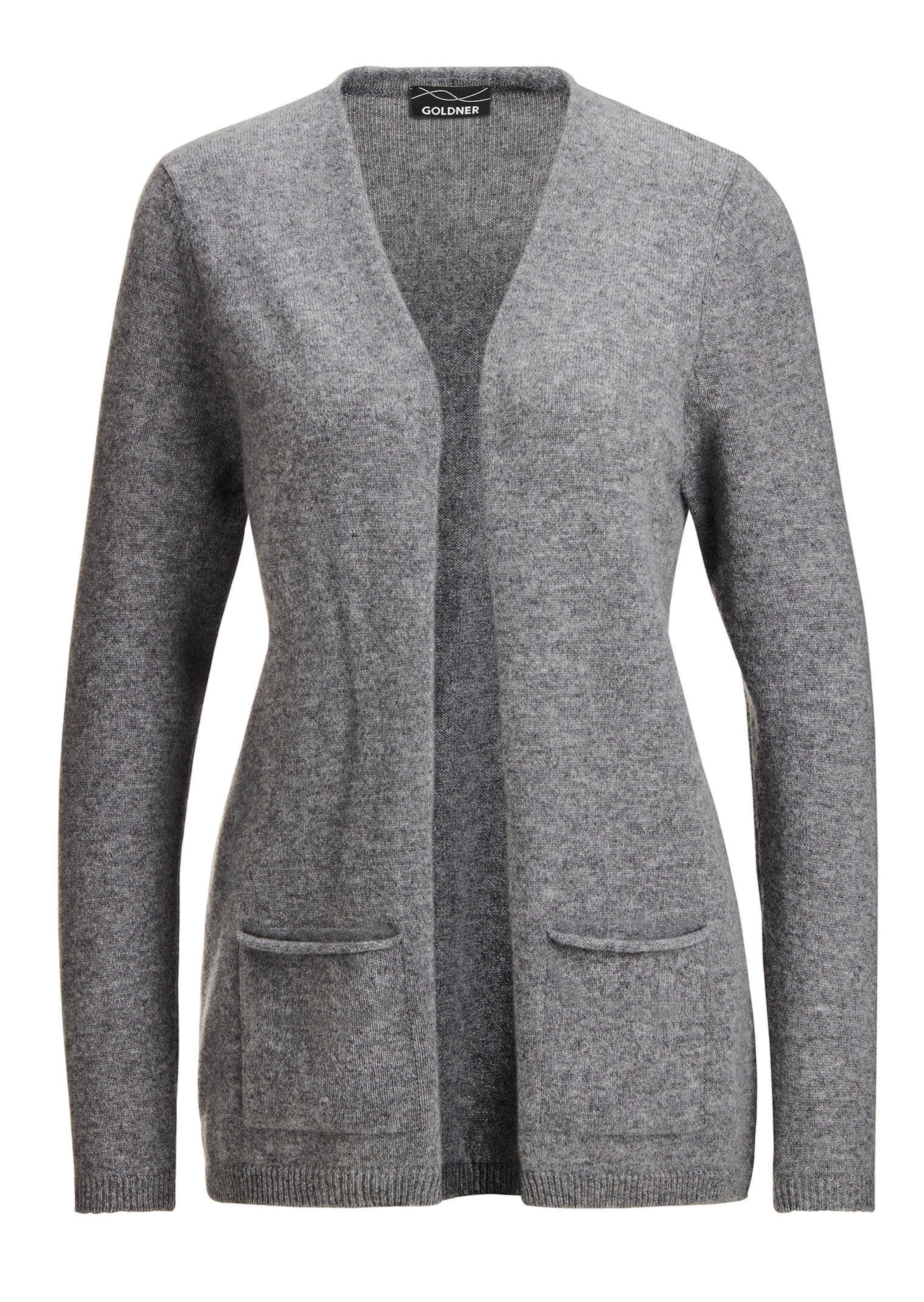 Kaschmir-Longstrickjacke